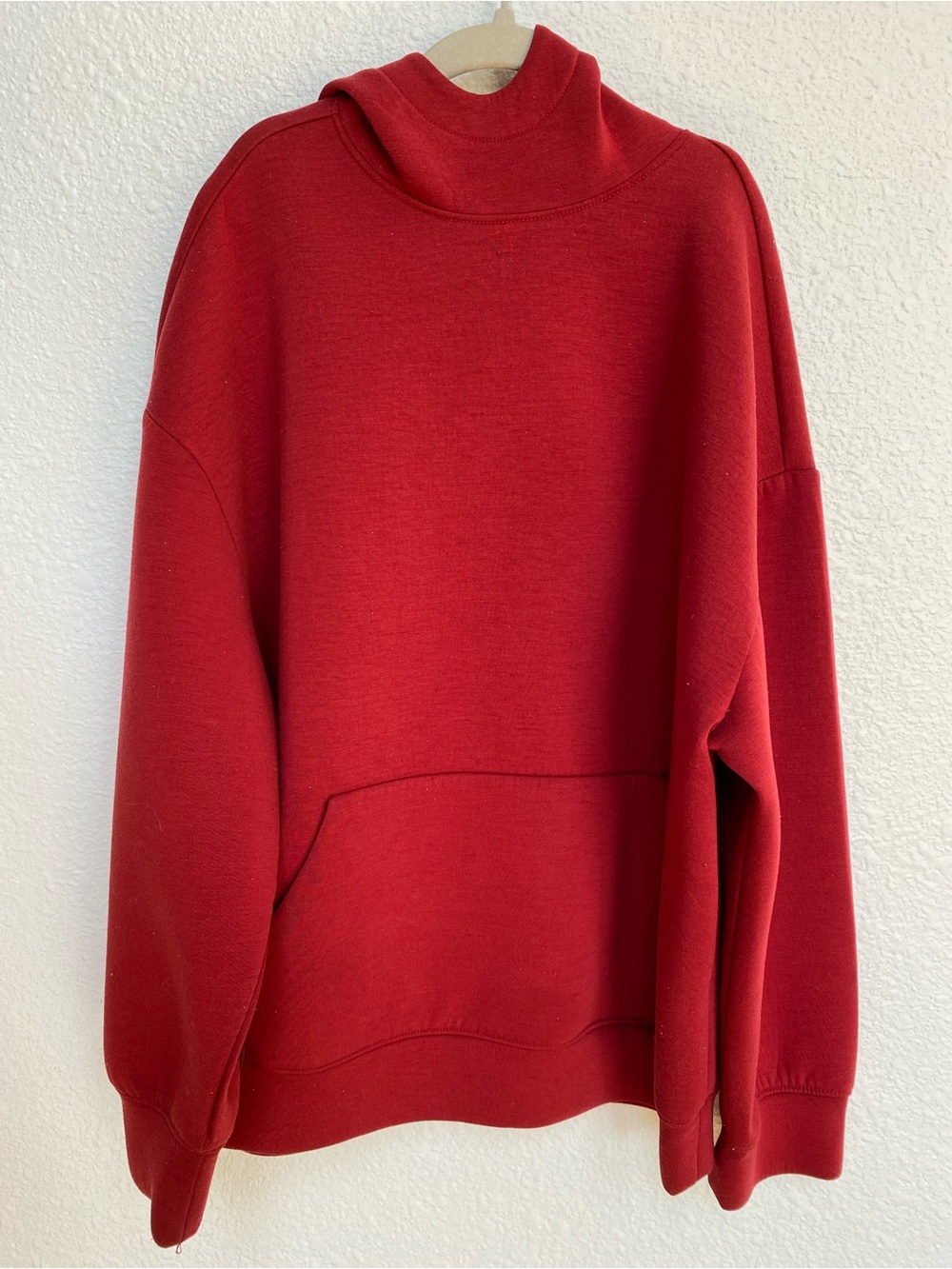 Old Navy Red Mock Neck Hoodie Sweatshirt - Boy’s Large